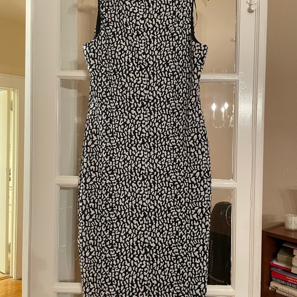 Michael Kors jersey dress size 12 dark blue/light gray - Picture 2 of 5
